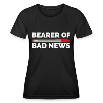 Lehrer Roter Stift Noten Korrigieren Korrektur - Frauen Funktions-T-Shirt - Schwarz - Vorne - AI Model Female 172 light (172cm)