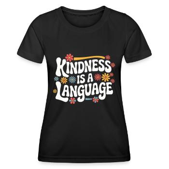 Altruisme Don désintéressé Donner d’école - T-shirt sport Femme - noir - Devant - AI Model Female 172 light (172cm)