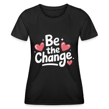 Altruisme Don désintéressé Donner d’école - T-shirt sport Femme - noir - Devant - AI Model Female 172 light (172cm)