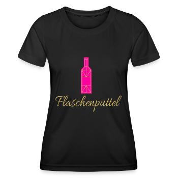 Flaschenputtel - Frauen Funktions-T-Shirt - Schwarz - Vorne - AI Model Female 172 light (172cm)