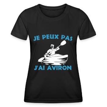 I Can't I Rowed Rowing Rowing Fans - Women's Functional T-Shirt - black - Front - AI Model Female 172 light (172cm)