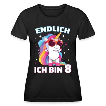 Geburtstagsgeschenk 8 Jahre Geburtstagskind - Frauen Funktions-T-Shirt - Schwarz - Vorne - AI Model Female 172 light (172cm)