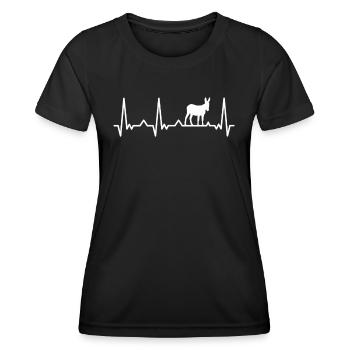 Esel Eselchen Maultier Muli - Frauen Funktions-T-Shirt - Schwarz - Vorne - AI Model Female 172 light (172cm)