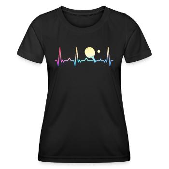 Tennis de table Ping-pong Joueur de tennis de table - T-shirt sport Femme - noir - Devant - AI Model Female 172 light (172cm)