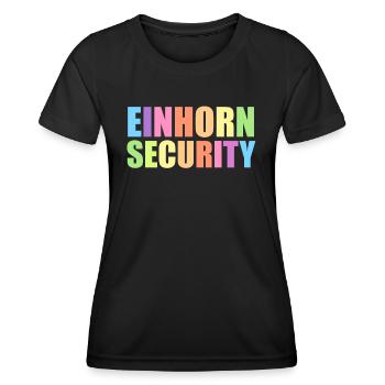 Einhorn Einhörner Fabelwesen Mystisch - Frauen Funktions-T-Shirt - Schwarz - Vorne - AI Model Female 172 light (172cm)