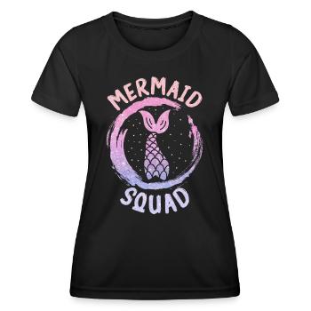 Mermaid Fable Mermaids Conte de fées - T-shirt sport Femme - noir - Devant - AI Model Female 172 light (172cm)