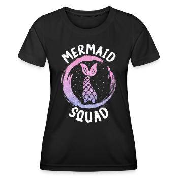 Mermaid Fable Mermaids Conte de fées - T-shirt sport Femme - noir - Devant - AI Model Female 172 light (172cm)