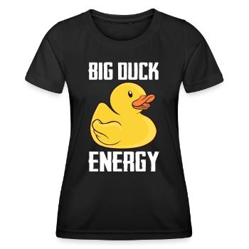 Canards en caoutchouc Salle de bain Canard jaune - T-shirt sport Femme - noir - Devant - AI Model Female 172 light (172cm)