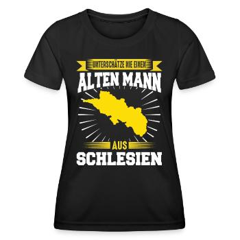 Niederschlesien Oberschlesien Schlesier Polen - Frauen Funktions-T-Shirt - Schwarz - Vorne - AI Model Female 172 light (172cm)
