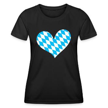 Land libre de Bavière Bavière - T-shirt sport Femme - noir - Devant - AI Model Female 172 light (172cm)