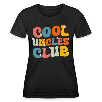 Oncle Fmilie Grand-oncle Oncle - T-shirt sport Femme - noir - Devant - AI Model Female 172 light (172cm)