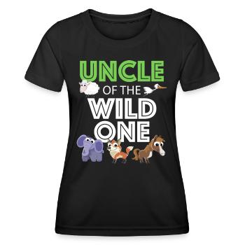 Oncle Fmilie Grand-oncle Oncle - T-shirt sport Femme - noir - Devant - AI Model Female 172 light (172cm)