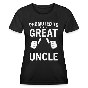 Oncle Fmilie Grand-oncle Oncle - T-shirt sport Femme - noir - Devant - AI Model Female 172 light (172cm)