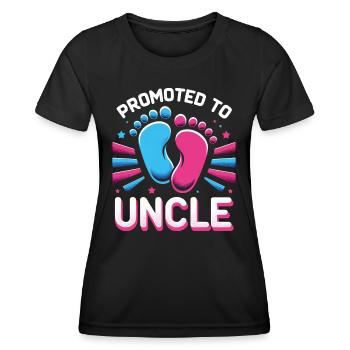 Oncle Fmilie Grand-oncle Oncle - T-shirt sport Femme - noir - Devant - AI Model Female 172 light (172cm)