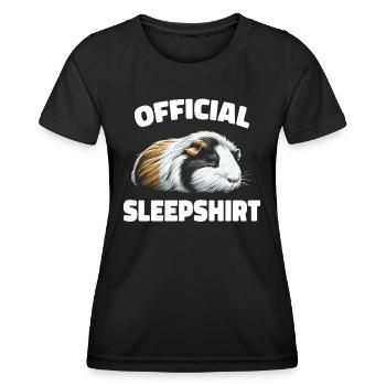 Meerschweinchen - Frauen Funktions-T-Shirt - Schwarz - Vorne - AI Model Female 172 light (172cm)