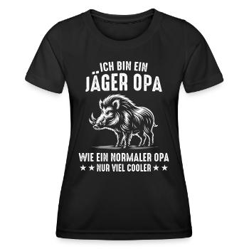 Hunter Hunting Hunting Hunting Clothing - Women's Functional T-Shirt - black - Front - AI Model Female 172 light (172cm)