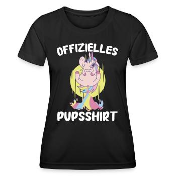 Einhorn Einhörner Fabelwesen Mystisch - Frauen Funktions-T-Shirt - Schwarz - Vorne - AI Model Female 172 light (172cm)