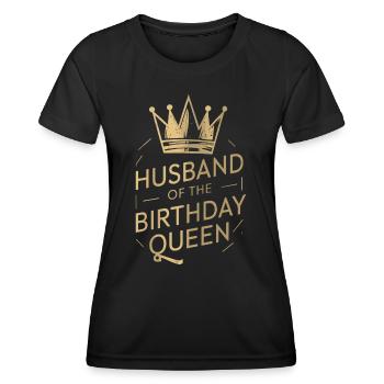 Husband, Spouse, Family, Wedding - Women's Functional T-Shirt - black - Front - AI Model Female 172 light (172cm)