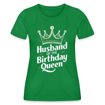 Husband, Spouse, Family, Wedding - Women's Functional T-Shirt - kelly green - Front - AI Model Female 172 dark (172cm)