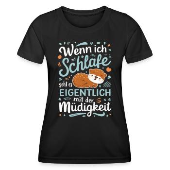 Loutre Loutre Loutre de mer - T-shirt sport Femme - noir - Devant - AI Model Female 172 light (172cm)