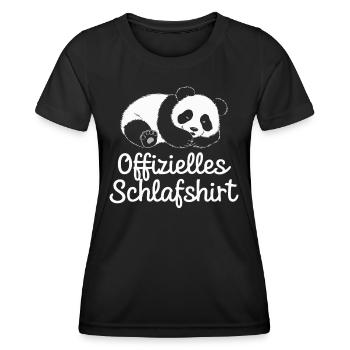 Panda Panda Ours Pandas - T-shirt sport Femme - noir - Devant - AI Model Female 172 light (172cm)