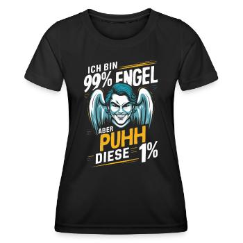 Funny Funny Funny Saying Funny Clothing - Women's Functional T-Shirt - black - Front - AI Model Female 172 light (172cm)