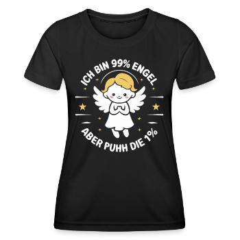 Funny Funny Funny Saying Funny Clothing - Women's Functional T-Shirt - black - Front - AI Model Female 172 light (172cm)