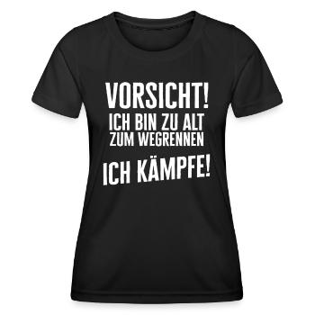 Funny Funny Funny Saying Funny Clothing - Women's Functional T-Shirt - black - Front - AI Model Female 172 light (172cm)