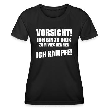 Funny Funny Funny Saying Funny Clothing - Women's Functional T-Shirt - black - Front - AI Model Female 172 light (172cm)