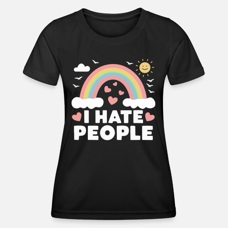Funny, sarcasm, sarcastic humor, irony - Women's Functional T-Shirt - black