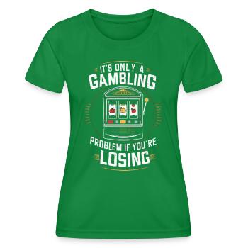 Casino Jeux de hasard Casino Las Vegas Joueurs - T-shirt sport Femme - vert - Devant - AI Model Female 172 dark (172cm)
