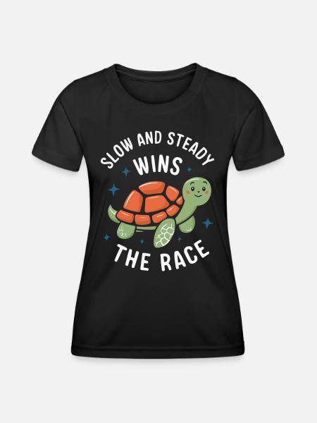 Schildkröte Meeresschildkröte Schildkröten Tier - Frauen Funktions-T-Shirt - Schwarz