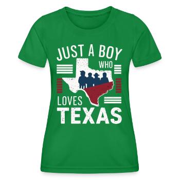 État du Texas Texans Texas - T-shirt sport Femme - vert - Devant - AI Model Female 172 dark (172cm)