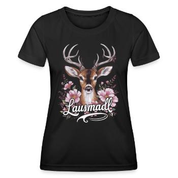 État libre de Bavière Bavarois - T-shirt sport Femme - noir - Devant - AI Model Female 172 light (172cm)