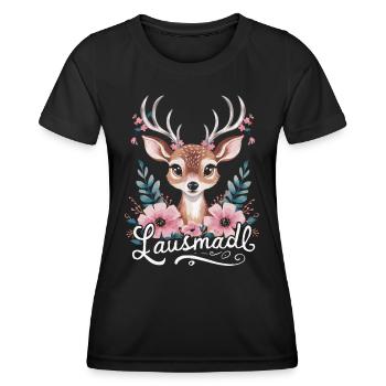 État libre de Bavière Bavarois - T-shirt sport Femme - noir - Devant - AI Model Female 172 light (172cm)