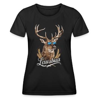 État libre de Bavière Bavarois - T-shirt sport Femme - noir - Devant - AI Model Female 172 light (172cm)