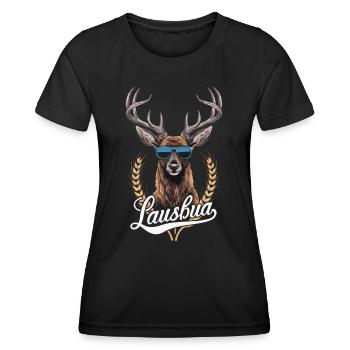 État libre de Bavière Bavarois - T-shirt sport Femme - noir - Devant - AI Model Female 172 light (172cm)