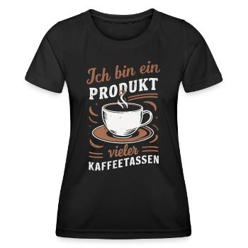 Coffee Coffee Coffee Drinkers Coffee Lovers - Women's Functional T-Shirt - black - Front - AI Model Female 172 light (172cm)