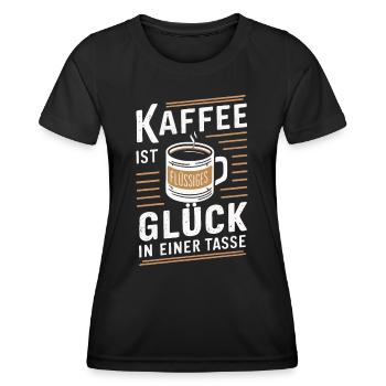 Coffee Coffee Coffee Drinkers Coffee Lovers - Women's Functional T-Shirt - black - Front - AI Model Female 172 light (172cm)