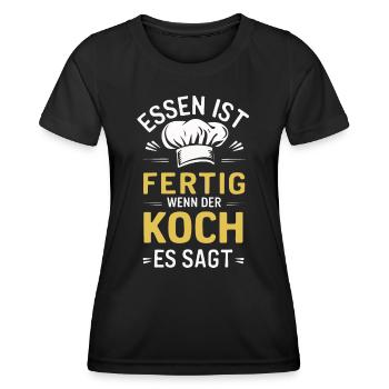 Chef Chef - T-shirt sport Femme - noir - Devant - AI Model Female 172 light (172cm)