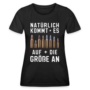Hunter Hunting Hunting Hunting Clothing - Women's Functional T-Shirt - black - Front - AI Model Female 172 light (172cm)