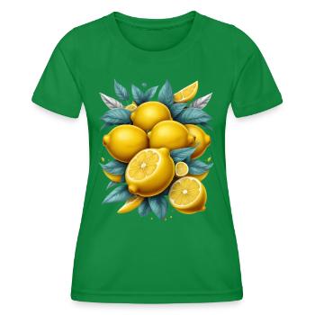 Citrons - T-shirt sport Femme - vert - Devant - AI Model Female 172 dark (172cm)