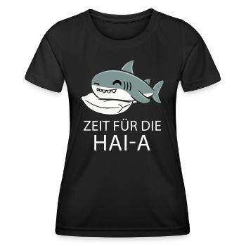 Shark Shark Sharks Shark - Women's Functional T-Shirt - black - Front - AI Model Female 172 light (172cm)