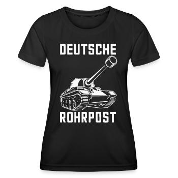 Tanks Main Battle Tanks Tank Tanks Tank Drivers - Women's Functional T-Shirt - black - Front - AI Model Female 172 light (172cm)