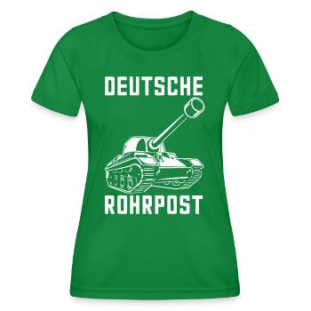 Tanks Main Battle Tanks Tank Tanks Tank Drivers - Women's Functional T-Shirt - kelly green - Front - AI Model Female 172 dark (172cm)