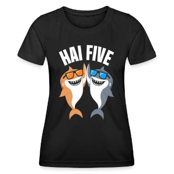 Shark Shark Sharks Shark - Women's Functional T-Shirt - black - Front - AI Model Female 172 light (172cm)