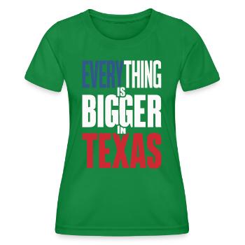 Texas State Texans Texas - Women's Functional T-Shirt - kelly green - Front - AI Model Female 172 dark (172cm)