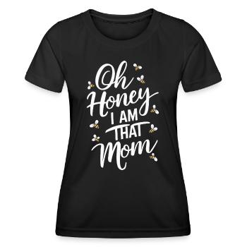 abeille abeille apicultrice abeille abeille - T-shirt sport Femme - noir - Devant - AI Model Female 172 light (172cm)