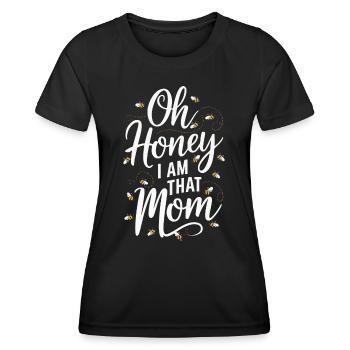 abeille abeille apicultrice abeille abeille - T-shirt sport Femme - noir - Devant - AI Model Female 172 light (172cm)