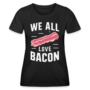 Bacon Breakfast Bacon - Women's Functional T-Shirt - black - Front - AI Model Female 172 light (172cm)